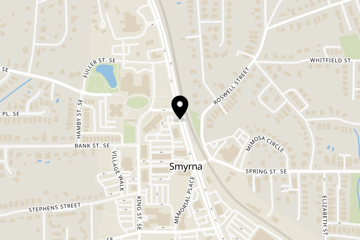 Map showing the location of Good Kitchen Smyrna on 2750 Atlanta RD SW in Smyrna